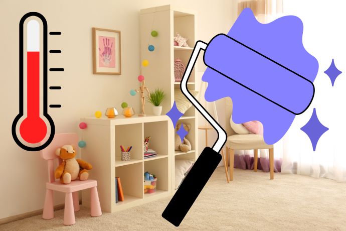 子供部屋の暑さ対策に塗装が効果的な理由