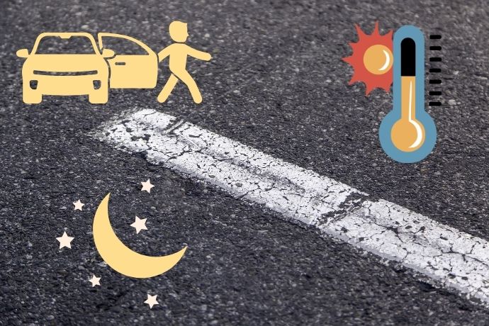 なぜ都城市では駐車場ラインの摩耗が早いのか